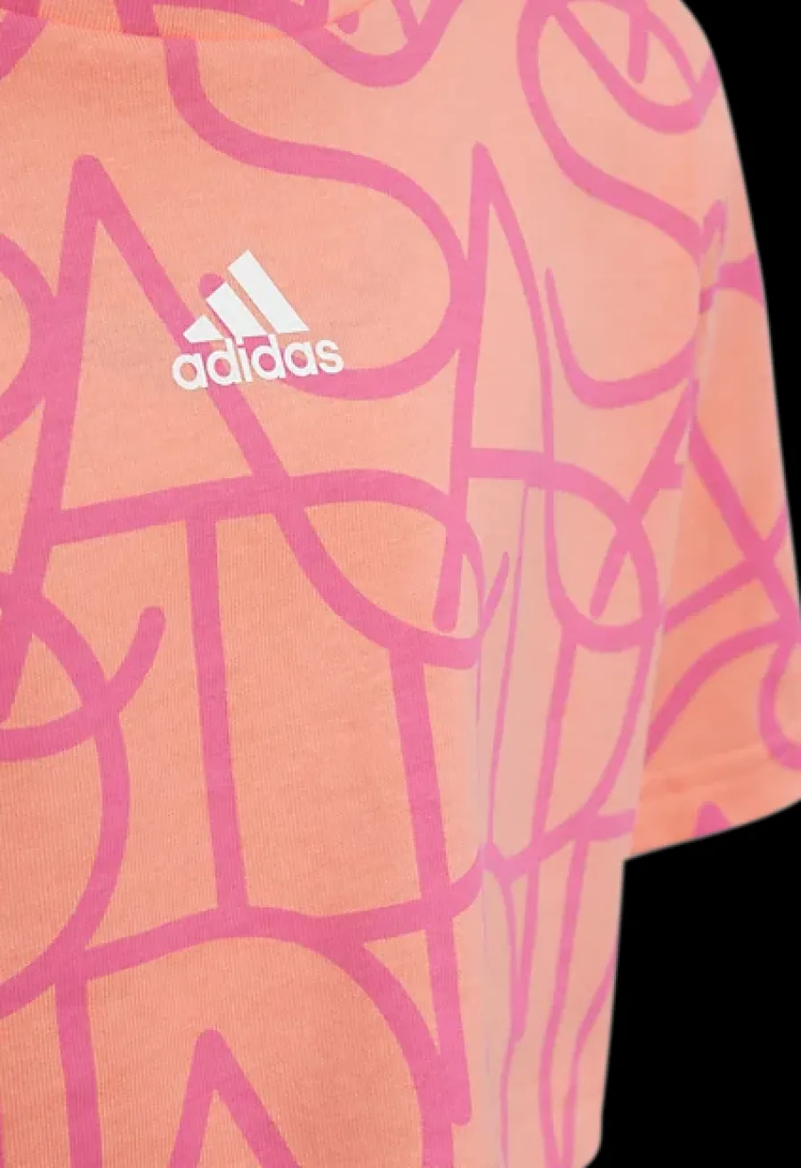 New różowy crop top dziewczęcy Odzież