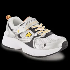 srebrno-białe sneakersy dziecięce Dzieci Sportowe