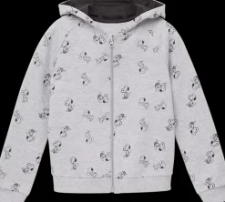 Clearance szara bluza dziecięca z kaptutem i zapinana na zamek Dzieci Odzież