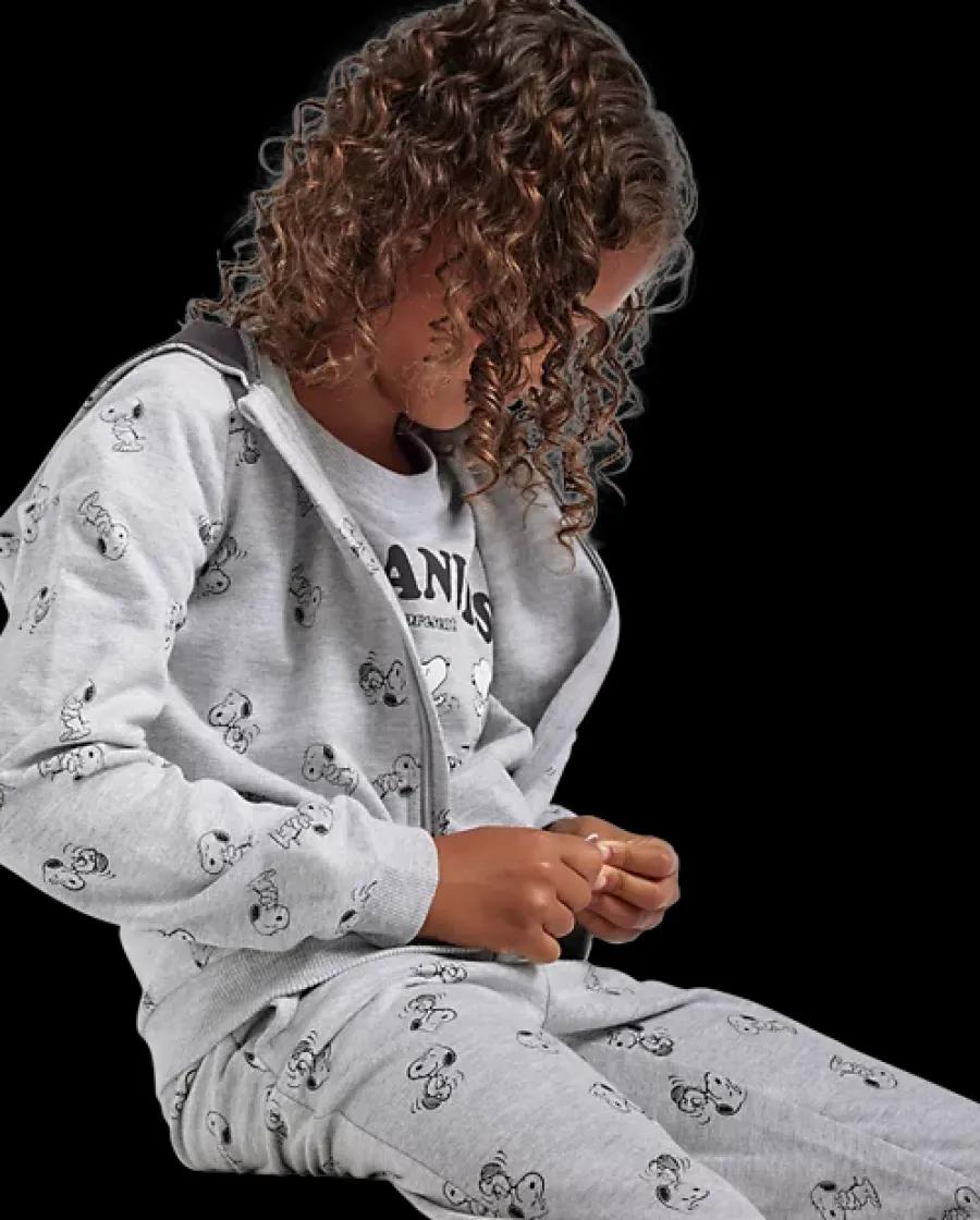 Clearance szara bluza dziecięca z kaptutem i zapinana na zamek Dzieci Odzież