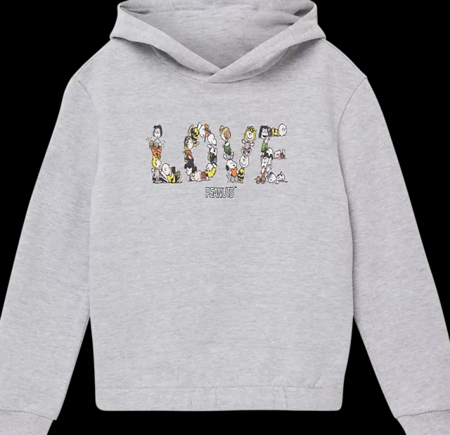Hot szara bluza dziewczęca z napisem Love Dzieci Odzież