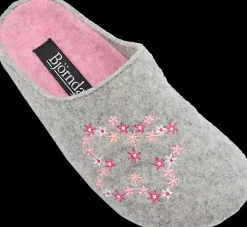 Discount szare kapcie damskie Damskie Kapcie