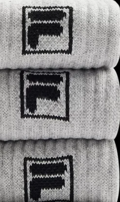Clearance szare skarpetki w 3-paku Damskie Skarpetki|Skarpety