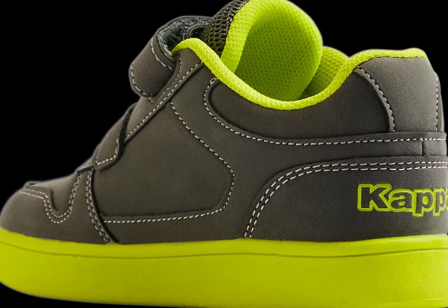 Sale szare sneakersy dziecięce na jaskrawej podeszwie Dzieci Sportowe
