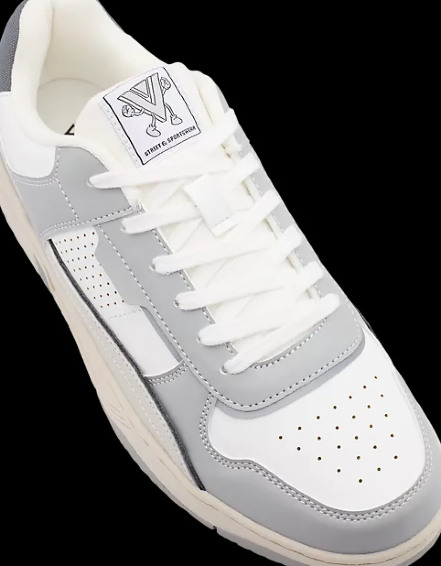 Sale szaro-białe sneakersy męskie Męskie Sportowe