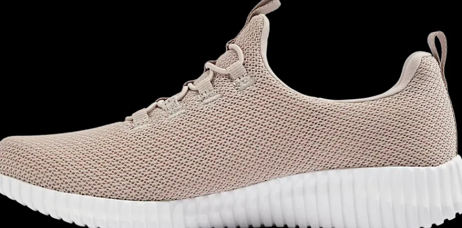 Outlet szarobrązowe sneakersy damskie z wygodną wkładką Damskie Sportowe|Markowe