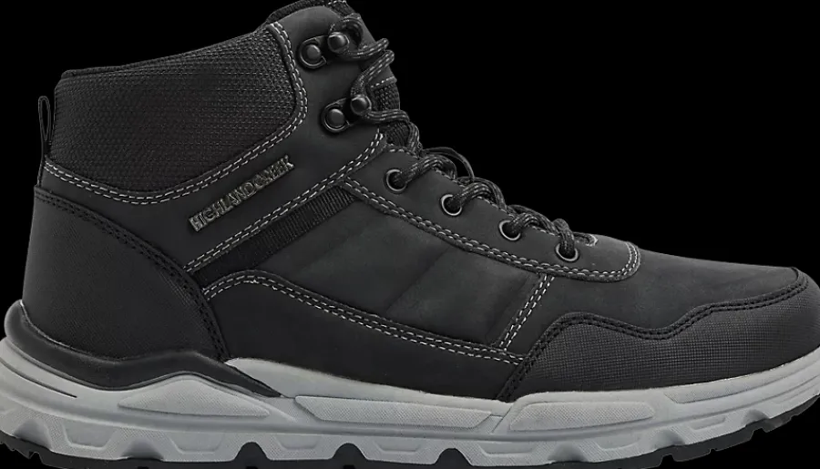Clearance szaro-czarne buty zimowe męskie Męskie Kozaki