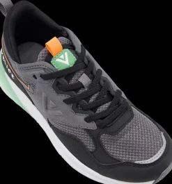 Clearance szaro-czarne sneakersy chłopięce Vty Dzieci Sportowe