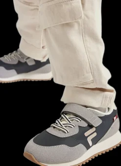 Outlet szaro-czarne sneakersy dziecięce Dzieci Sportowe|Do Szkoły