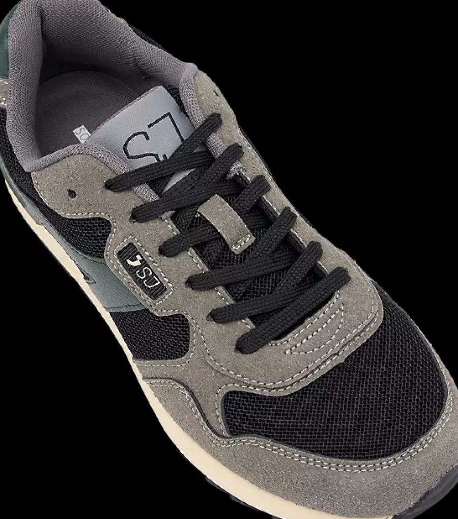 Hot szaro-czarne sneakersy męskie Męskie Sportowe