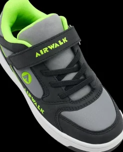 Hot szaro-czarno-zielone sneakersy dziecięce Dzieci Sportowe