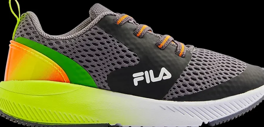 szaro-limonkowe sneakersy dziecięce Dzieci Sportowe