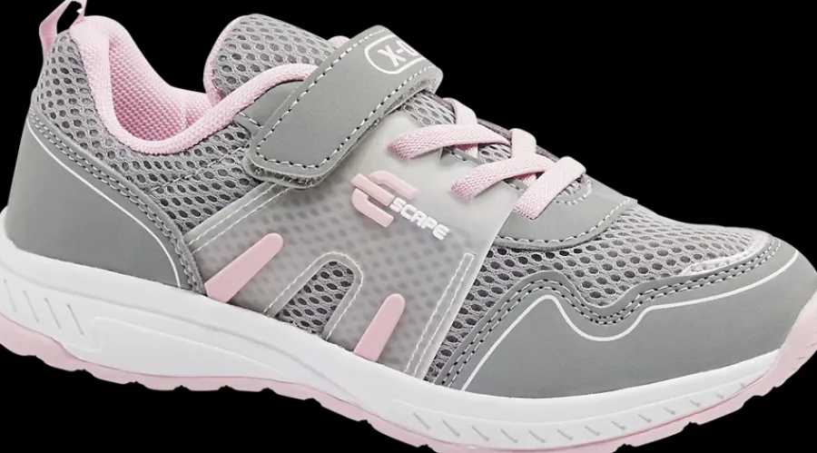 szaro-różowe sneakersy dziewczęce Dzieci Sportowe