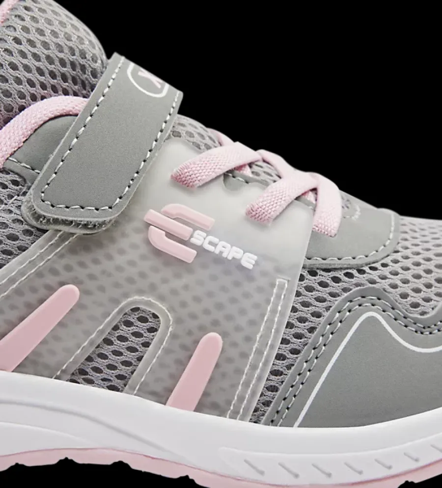 szaro-różowe sneakersy dziewczęce Dzieci Sportowe