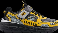 Outlet szaro-żółto-czarne sneakersy dziecięce Skech Tracks Dzieci Sportowe
