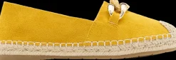 Outlet żółte espadryle damskie Damskie Półbuty