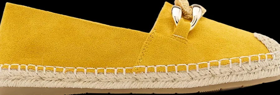 Outlet żółte espadryle damskie Damskie Półbuty
