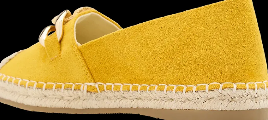 Outlet żółte espadryle damskie Damskie Półbuty