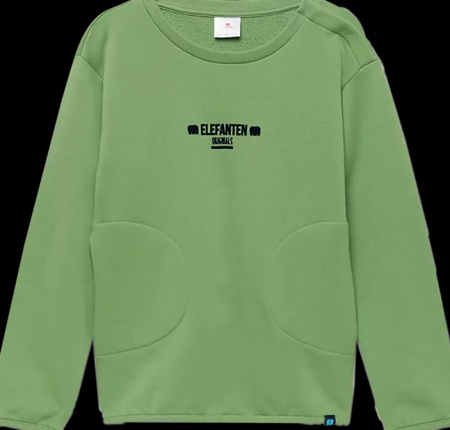 Outlet zielona bluza dziecięca Dzieci Odzież