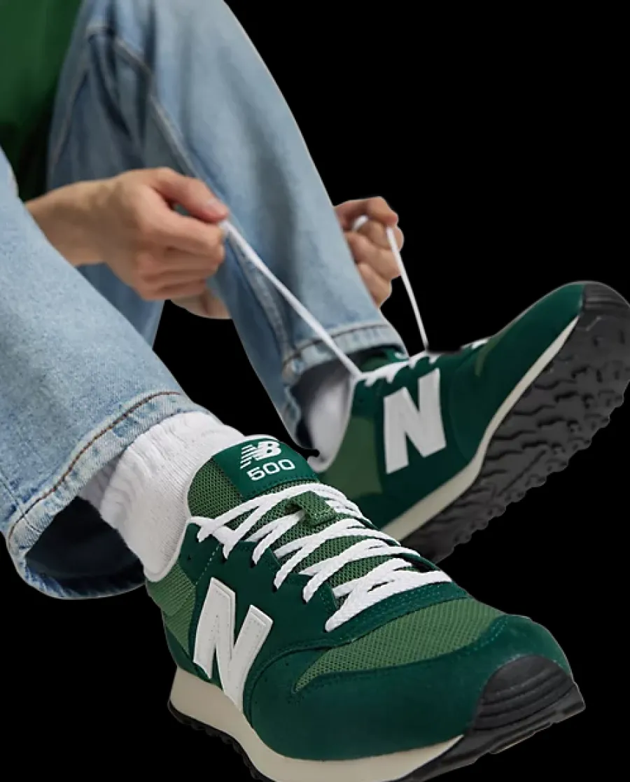 Hot zielone sneakersy męskie 500 Męskie Sportowe|Markowe