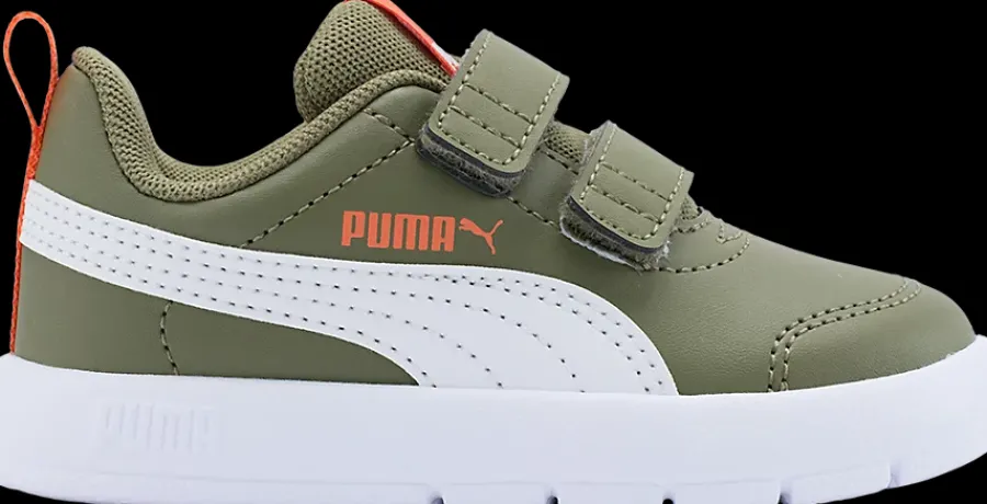zielono-białe sneakersy dziecięce COURTFLEX V3 Dzieci Sportowe|Markowe