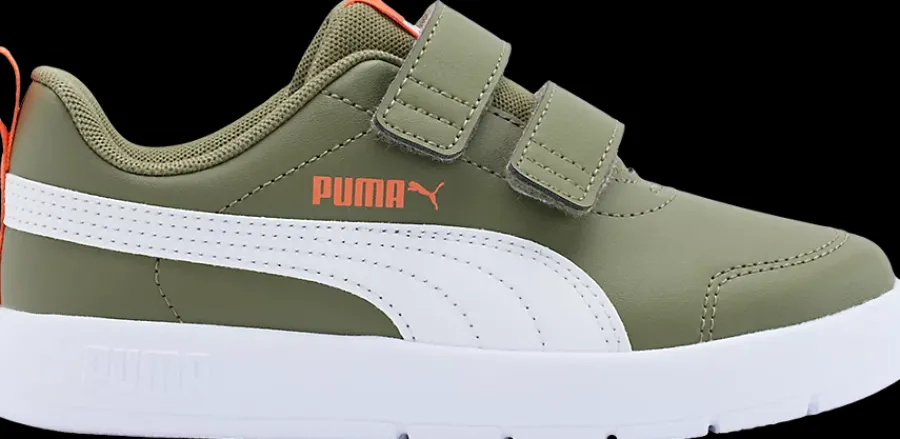 Sale zielono-białe sneakersy dziecięce Courtflex V3 Dzieci Sportowe|Markowe
