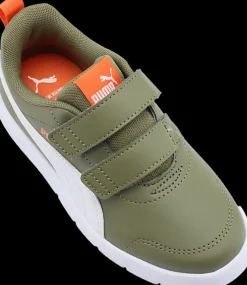 Sale zielono-białe sneakersy dziecięce Courtflex V3 Dzieci Sportowe|Markowe