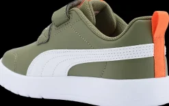 Sale zielono-białe sneakersy dziecięce Courtflex V3 Dzieci Sportowe|Markowe