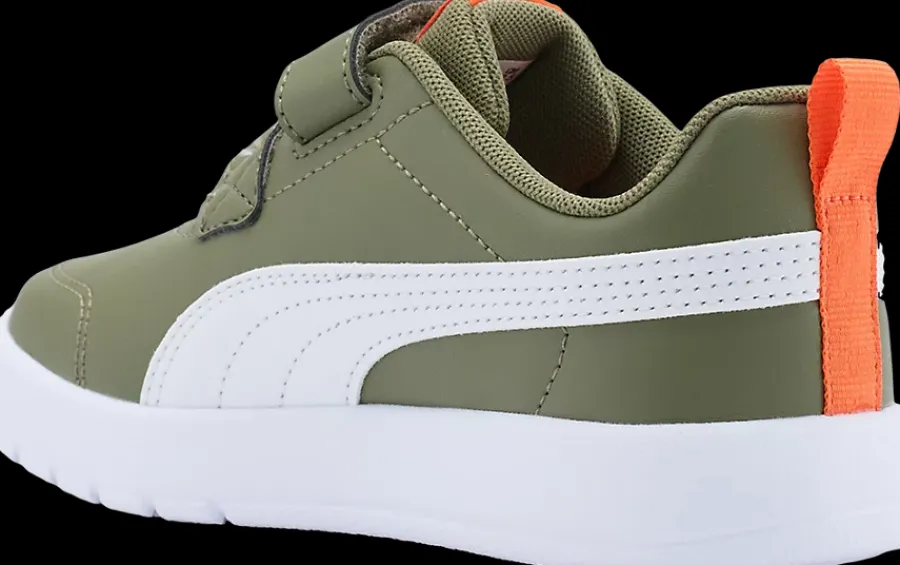 Sale zielono-białe sneakersy dziecięce Courtflex V3 Dzieci Sportowe|Markowe