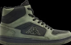 Discount zielono-czarne ocieplane męskie sneakersy Lineup Fur Męskie Sportowe|Casual