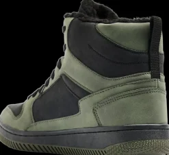 Discount zielono-czarne ocieplane męskie sneakersy Lineup Fur Męskie Sportowe|Casual