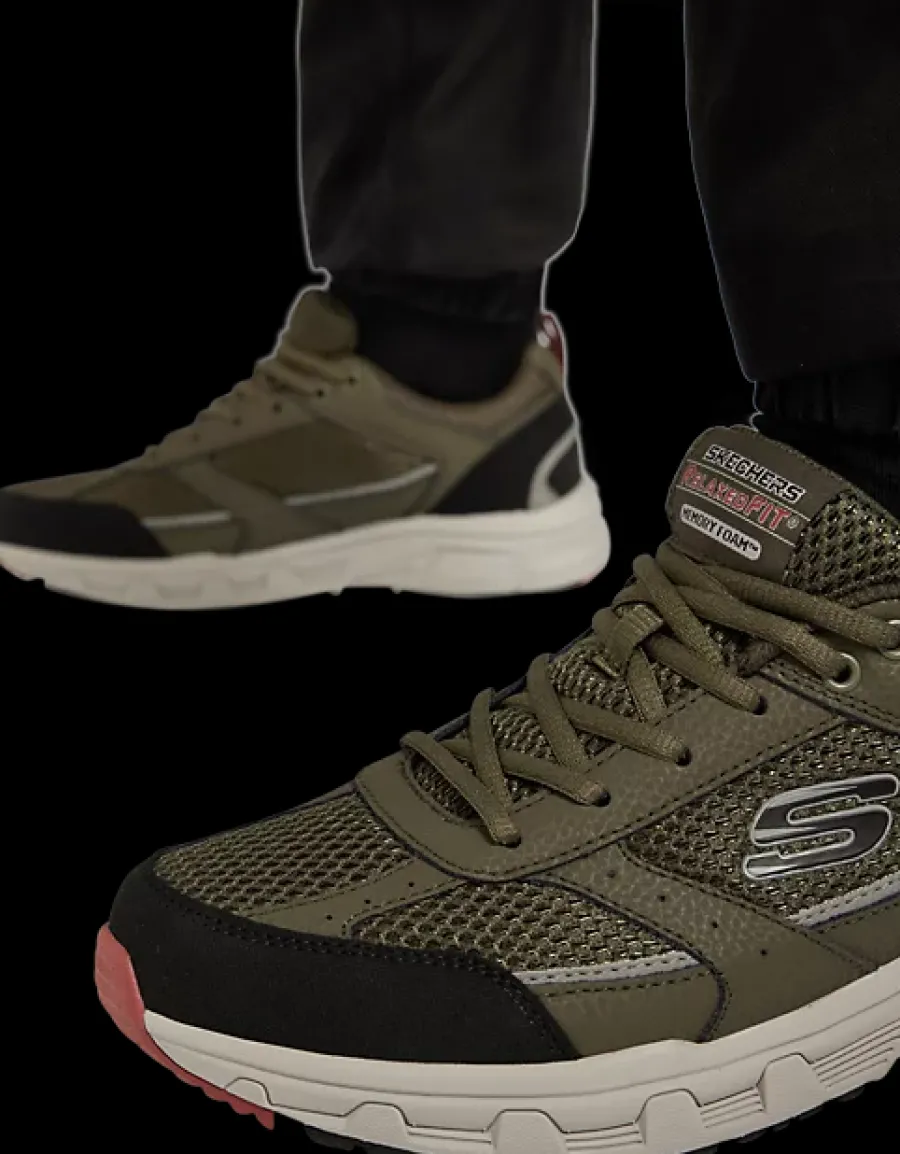 Hot zielono-czarne sneakersy męskie Oak Canyon Męskie Sportowe|Markowe